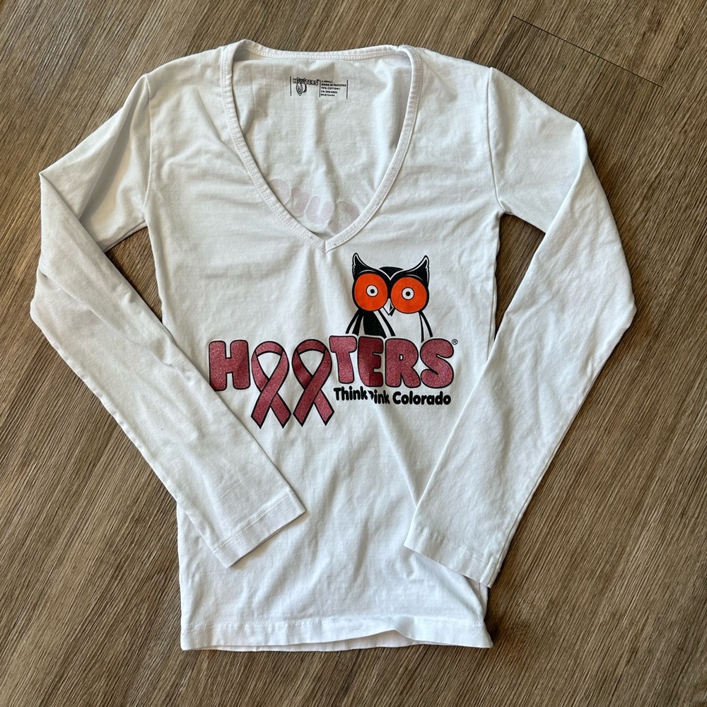 Hooters Think Pink Colorado Long Sleeve Uniform Top